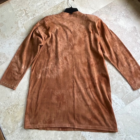 Visage Ladies Fashion  Dye Brown Cotton,Beaded and Fringed at top, with Pants - Picture 12 of 16